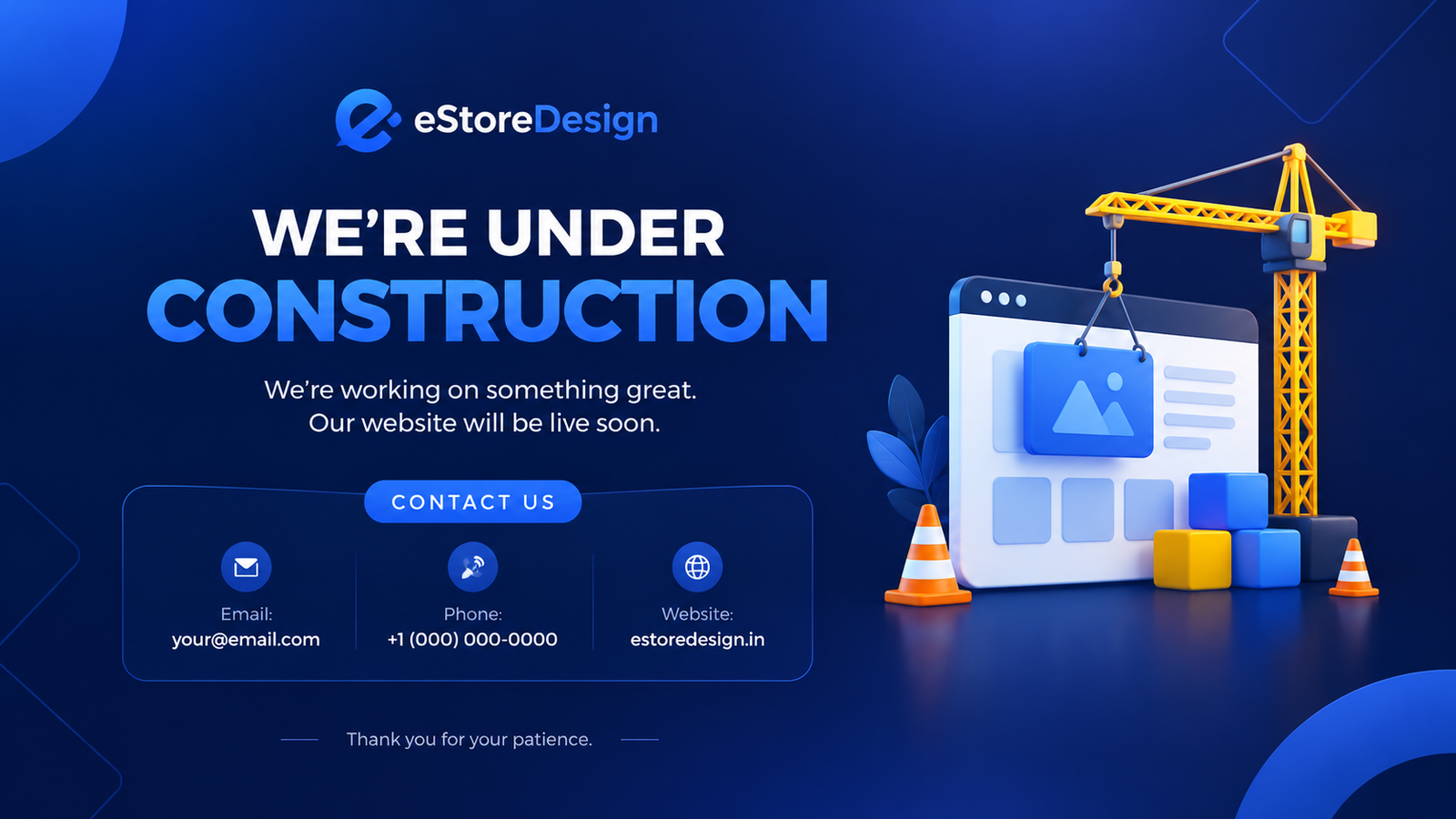 Website under construction illustration